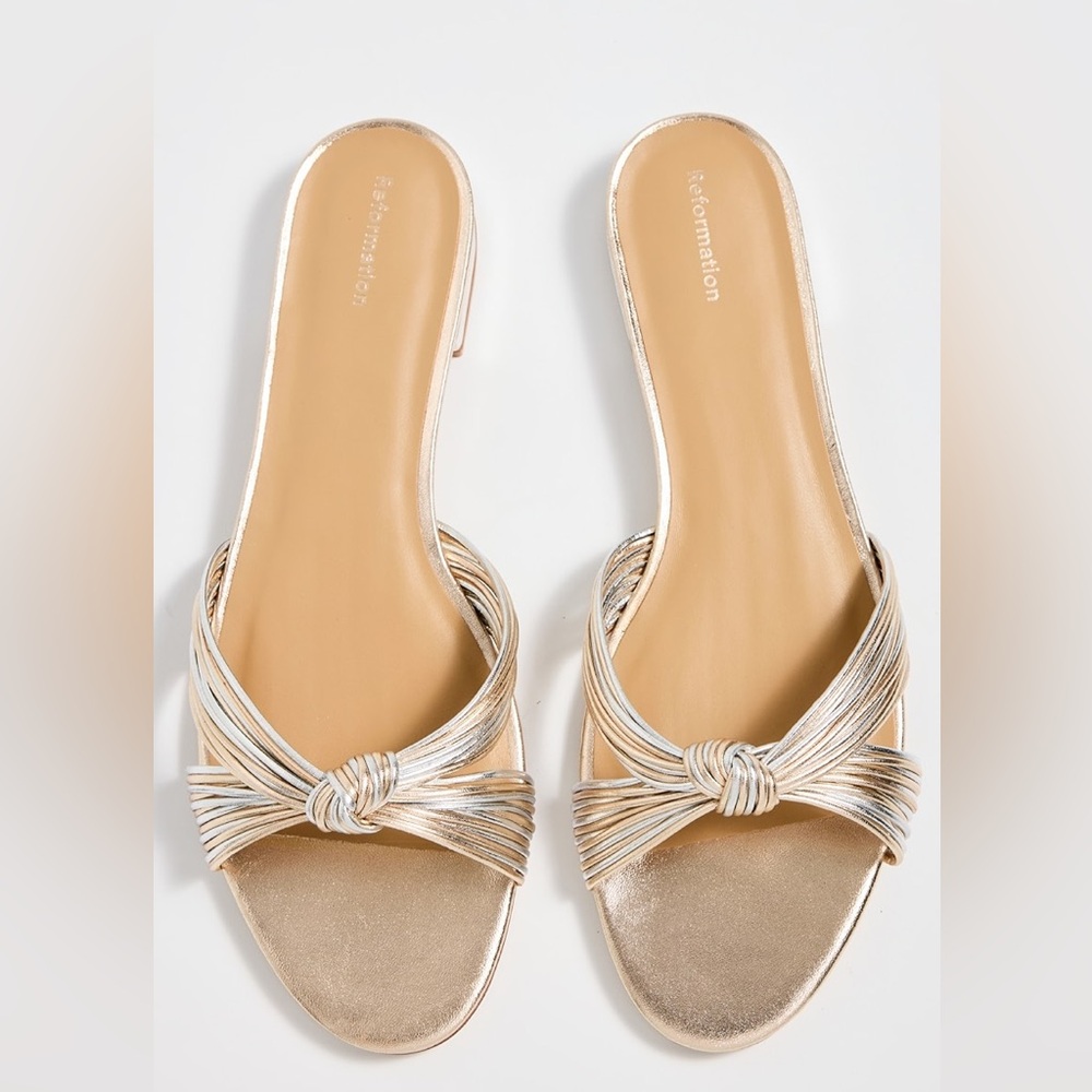 Reformation Gold Women's Sandals